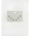 Kelebek Detaylı Altılı Küpe - Kp00607