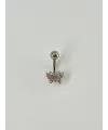 Kelebek Detaylı Göbek Piercing - Pg0039