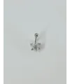 Kelebek Detaylı Göbek Piercing - Pg0043