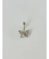 Kelebek Detaylı Göbek Piercing - Pg0050