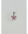 Kelebek Detaylı Göbek Piercing - Pg0087