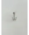 Kelebek Detaylı Göbek Piercing - Pg0122