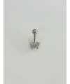 Kelebek Detaylı Göbek Piercing - Pg0129