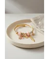 Kelebek Model Gold Renk Pembe Charmlı Bileklik