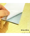 Kendinden Yapışkanlı Aynalı Kare Gold Sticker 30x30 Cm