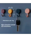 Kendinden Yapışkanlı Renkli Duvar Askısı (10lu Set)