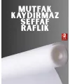 Kesilebilir Şeffaf Raflık Çekmece Kaplaması Mutfak İçin