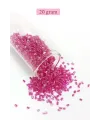 Kesme Cam Boncuk 2mm - 20 Gram - Şeffaf Pembe -BNC334