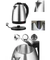 Kettle C F Tipi 220-240v Paslanmaz Çelik Elektrik Kablolu Otomatik Kapanma