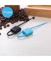 Kilit Şeklinde Silikon Kablo ve Poşet Bağlama Aparatı (3lü Set)