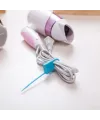 Kilit Şeklinde Silikon Kablo ve Poşet Bağlama Aparatı (3lü Set)