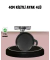 Kilitli 4 Cm Tekerlek Ayak 4’lü Set Zemin Koruyucu
