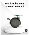 Kilitli 6 Cm Masa Ayağı Tekli Döner Tekerlek