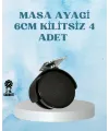 Kilitsiz Mobilya Tekerleği 6 Cm 4 Adet Dayanıklı Tasarım