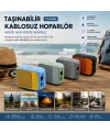 Platoon Pl-4692 Bluetooth Wireless Mini Hoparlör Speaker Renkli Type-C Şarjlı 5 W Mikrofon Ve Kart Girişi IEG8H78