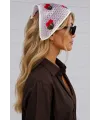 Kiraz Örme Bohem Bandana