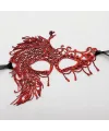 Kırmızı Dantel Masquerade Maskesi 4 No
