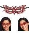 Kırmızı Dantel Masquerade Maskesi 9 No