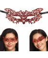 Kırmızı Dantel Masquerade Maskesi 9 No