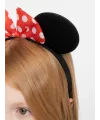 Kırmızı Fiyonklu Minnie Mouse Taç Fare Tacı Kafa Bandı