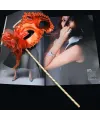 Kırmızı Işıltılı Tutmalı Fotoğraf Çekimi Maskesi 18x29 Cm