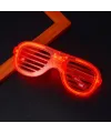 Kırmızı Led Işıklı Parti Gözlüğü - Neon Glow Şerit Gözlük 3 Modlu