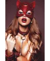 Kırmızı Maske Tasma Ve Bacak Kelepce Sexy Set