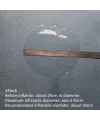 Kırmızı Simli Yuvarlak Şeffaf Balon 24 İnç