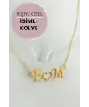 Kişiye Özel İsim Yazılı Kolye