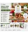 Kiwi Kc-8221 ( Usb To Type-c Şarjlı Mini ) ( 3 Bıçaklı ) Gold Blender Rondo Gıda Doğrayıcı ( 1.2lt=mika Kristal Hazne )*6