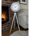 Klasik Rakamlı Beyaz Tripod Ayaklı Saat