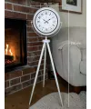 Klasik Rakamlı Beyaz Tripod Ayaklı Saat