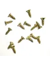 Klips, Menteşe, Ayak, Ağaç, Sunta Vidası 2,2x7,5mm - Sarı 100 Adet