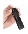 Km-87 Polis Tipi Zoomlu Şarjlı Metal Dağ Kamp Cep Feneri Cree Led 2300 Lumens