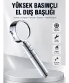 Kolay Montajlı 3 Modlu Yüksek Basınç Duş Başlığı