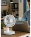 Kompakt Mini Fan Otomatik Salınımlı Sessiz Masaüstü Vantilatör