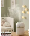 Kompakt Mini Hava Nemlendirici 5 Esans Hediyeli Led Işıklı Usb Aromaterapi Cihazı