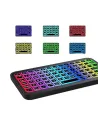 Kompakt Siyah Rgb Işıklı Bluetooth Mini Klavye