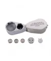 Kontrol Için Özel Kutulu Metal Işıklı Lup 40X25
