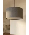 Koyu Gri Kumaş Başlıklı Sarkıt Avize 35 CM