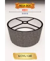 Koyu Gri Lambader Başlığı 35 CM Mega Boy