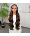 Koyu Kumral Fiber Sentetik Tül Peruk