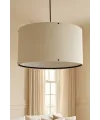 Krem Kumaş Başlıklı Sarkıt Avize 35 CM