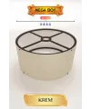 Krem Lambader Başlığı 35 CM Mega Boy