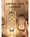 Kristal Dokunmatik Ve Kumandalı Masa Ve Gece lambasI