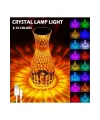 Kristal Masa Lambası Rgb Renk Değiştiren Gece Lambası 16 Renk Ve 4 Mod Dokunmatik Kontrol