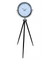 Krom 24 Saat Göstergeli Özel Tasarım Tripod Ayaklı Saat
