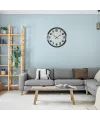 Krom 52 Cm Metal Klasik Duvar Saati