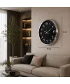 Krom Arapça Rakamlı 52 x 52 Cm Duvar Saati