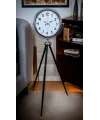 Krom Dekoratif Tasarım Tripod Ayaklı Saat